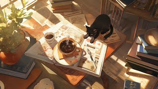 Lofi With My Cat || Coffee and Cat 😽☕ Music to put you in a better mood 🎶🪴Music for cats - Lofi mix