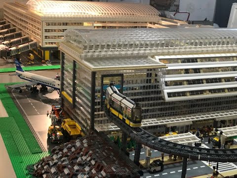 Lego City 60104 Airport Passenger Terminal Speed Build. 