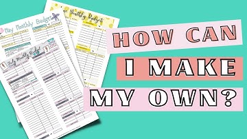 How To Make A BUDGET PRINTABLE in google sheets | Naturally Lizzie