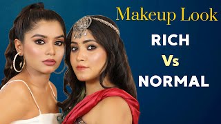 Rich vs Normal Makeup Look | ₹200 Affordable Makeup For Every Girl | Anaysa