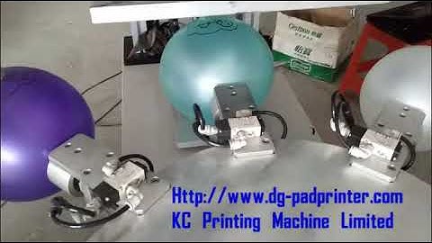 Automatically two colors balloon screen printing machine