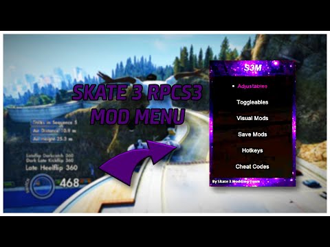 CH3AT - Skate 3 Cheat Menu (Trainer for RPCS3) 