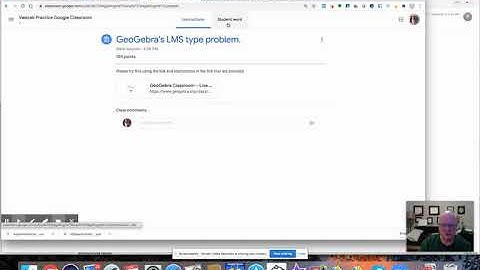 geogebra assigning in google classroom