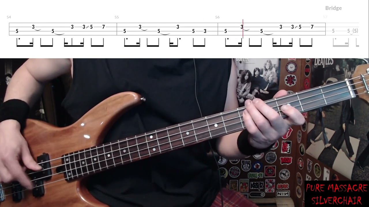 Pure Massacre by Silverchair - Bass Cover with Tabs Play-Along