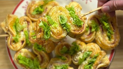 Delicious Puff Pastry Christmas Trees with Cheese and Ham – A Festive Table Idea!