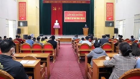 Trung tâm Chính trị huyện tổ chức lớp bồi dưỡng đối tượng kết nạp Đảng tháng 01 2022