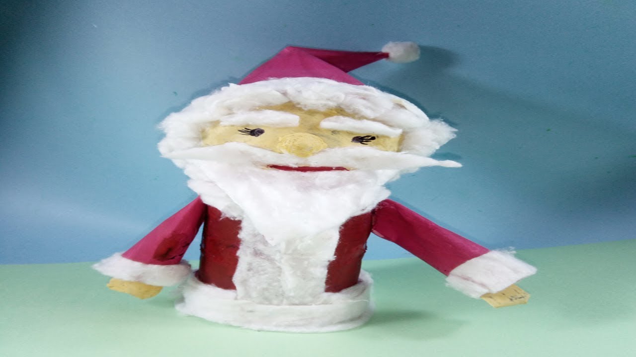 DIY - How To Make Santa Claus Craft | crafts for Christmas | Newspaper