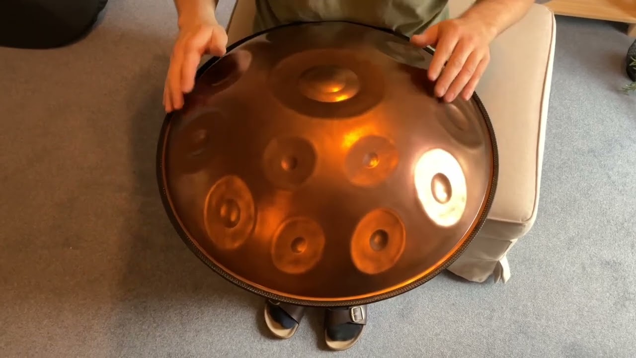 Handpan F#3 low Pygmy 21, 440 hz, Ember