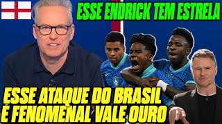 REAÇÕES DA IMPRENSA INGLESA IMPRESSIONADO COM ENDRICK E SELEÇÃO BRASILEIRA!!