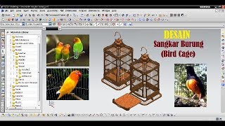 CAD Modeling - Cara Membuat Desain Sangkar Burung screenshot 5