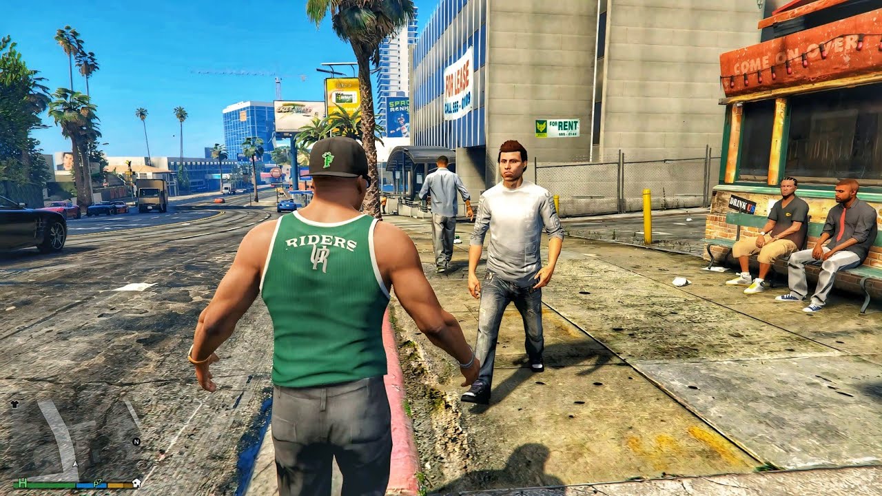 Gta V Enchanted - Franklin the Boss Is Walking Through the City… Something Feels Off