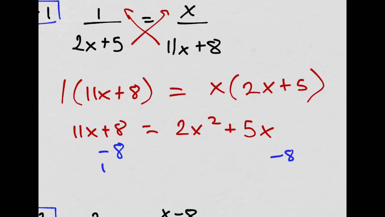 rational-equations-cross-multiply-part-1-youtube