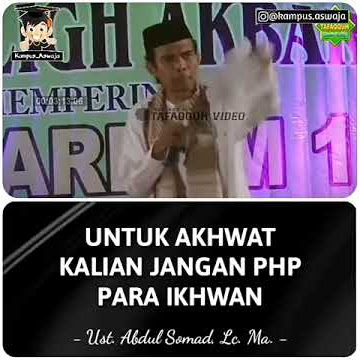 Untuk akhwat kalian Jangan PHP para Ikhwan
