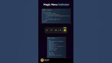 HTML & CSS Magic Menu Indicator #menu #shorts #shortvideo