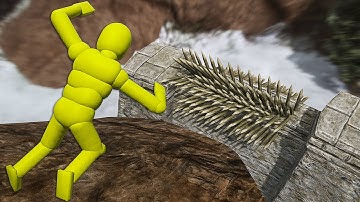 Ramp Ragdoll Test – Euphoria Physics FALL Into Spikes! Extreme Impact Fail