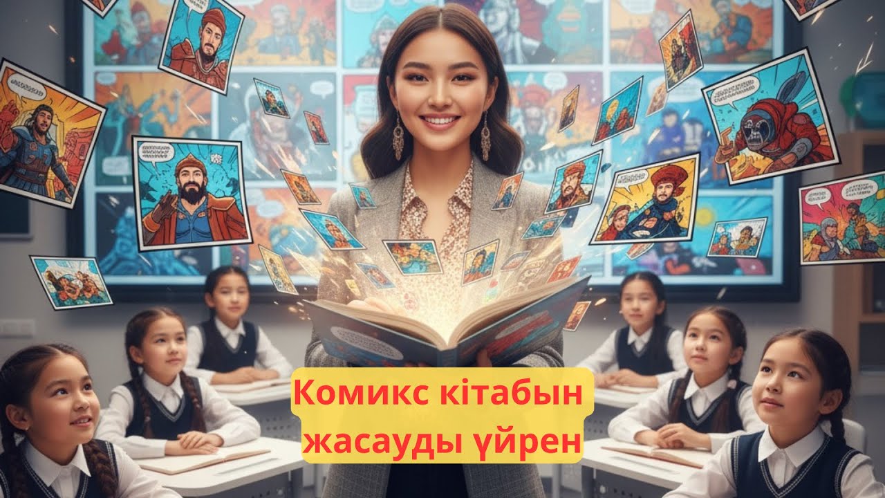 Комикс кітабын жасау.Комикс кітабын қалай жасаймыз.Комикс кітап ЖИ
