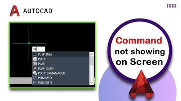 Why command not showing on screen in AutoCAD