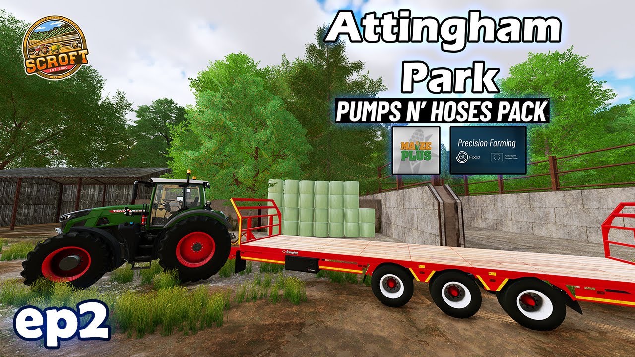 Dry Grass Makes Bigger Bales! | FS22 | Attingham Park | Episode 2
