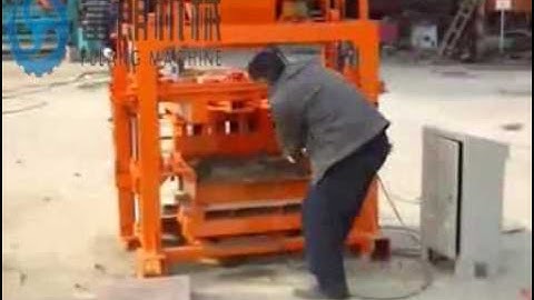 QT40 1 whole line concrete cement solid hollow brick block making machine