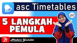 WAJIB BUAT BAGI PEMULA #akademiyoutuber #asctimetables