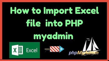 How to import excel data in phpmyadmin