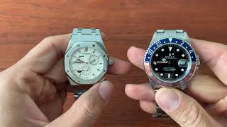 Comparison Between the Rolex GMT Master 2 and the Royal Oak Dual Time