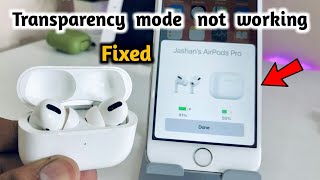 Transparency Mode not working in Airpods Pro ✔✔ || Right Airpod Pro Transparency Mode not working