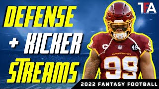 Week 13 Streaming Options: Defense and Kickers | 2022 Fantasy Football Waiver Adds