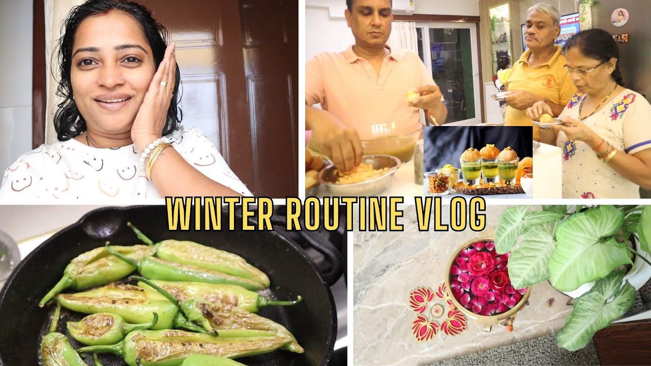 Pani Puri Special Dinner Made By Raj For My Mummy & Pappa 😲 Home Decor, Winter Special Lunch & Vlog