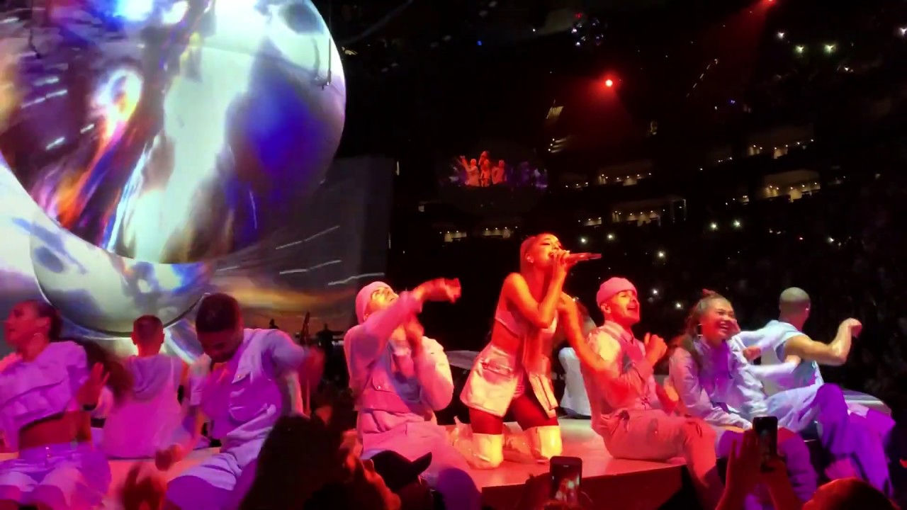 Ariana Grande performing NASA on her Sweetener World Tour