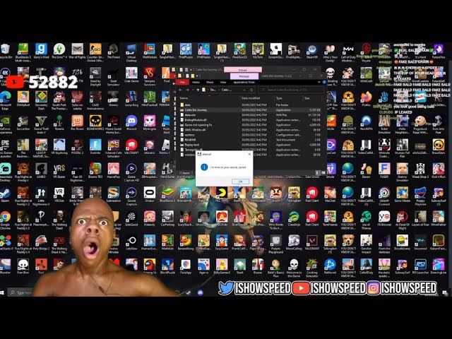 iShowSpeed in disbelief as his PC gets 'hacked' live on stream