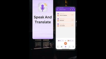 Speak and Translate app