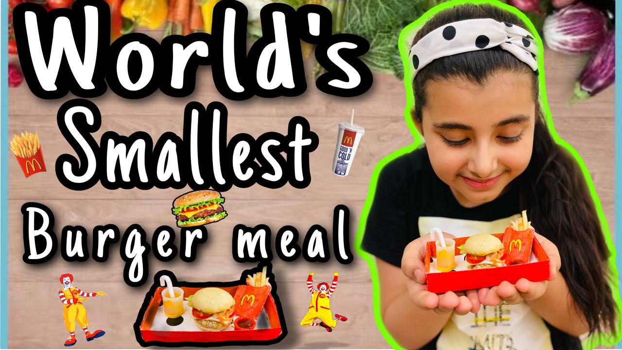 Mini burger Challenge | making Miniature burger French fries | *Went Right* Myra Singh ￼| smallest