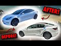 Rebuilding A Wrecked Tesla Model 3 In 10 Minutes! (Extremely Lucky!)