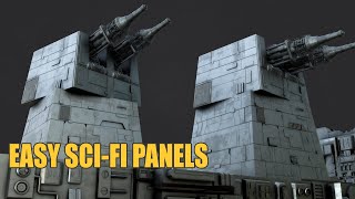 How To Make SCI-FI Greebles & Panels in BLENDER