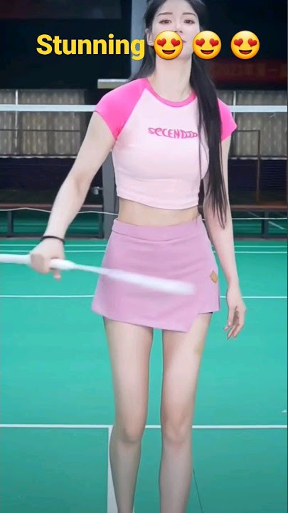 she is absolutely stunning 😍 💥💯💣💥. #shorts #youtubeshorts #girl #badminton