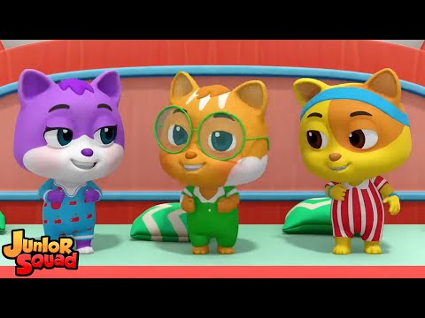 Пять маленьких котят песня для младенцев от Junior Squad