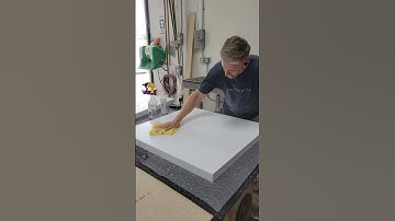 Finishing Corian Solid Surface Material #shorts