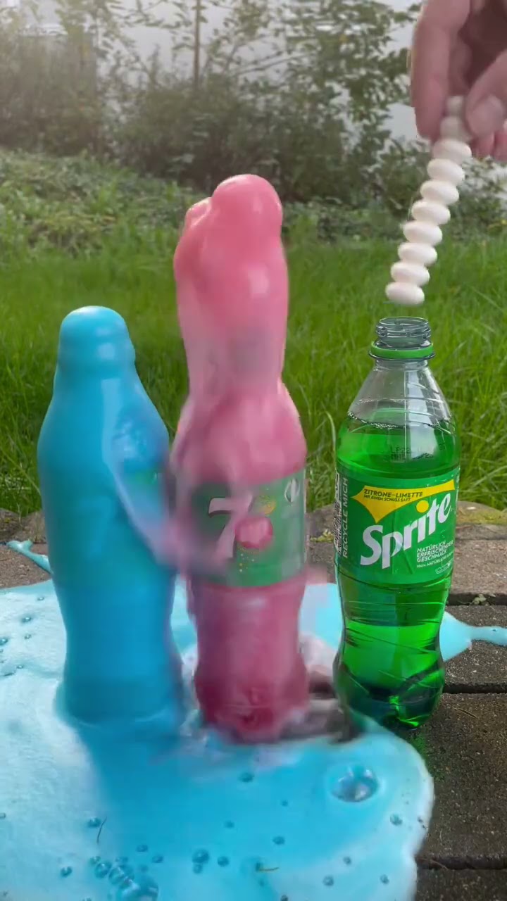 Coca Cola, Fanta, Sprite und Mentos | #Experiments #Shorts