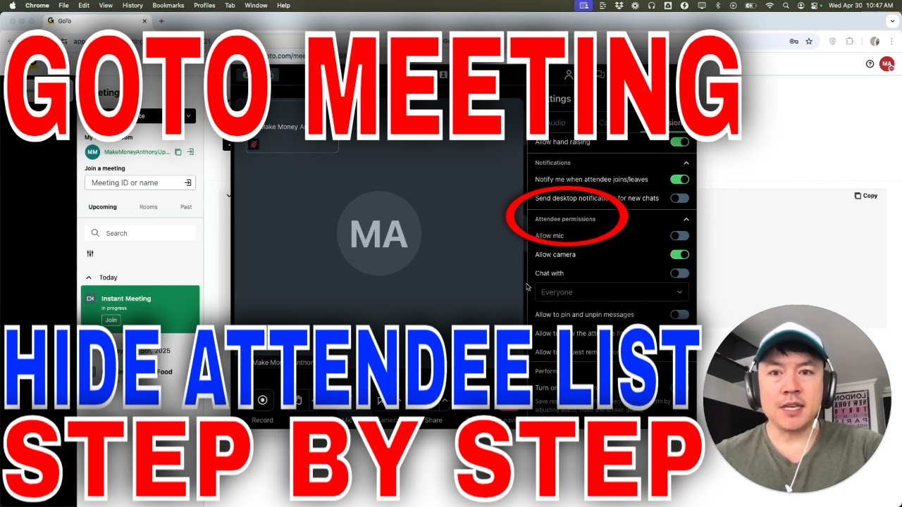 ✅  How To Hide Attendee List In GoTo Meeting Webinar🔴