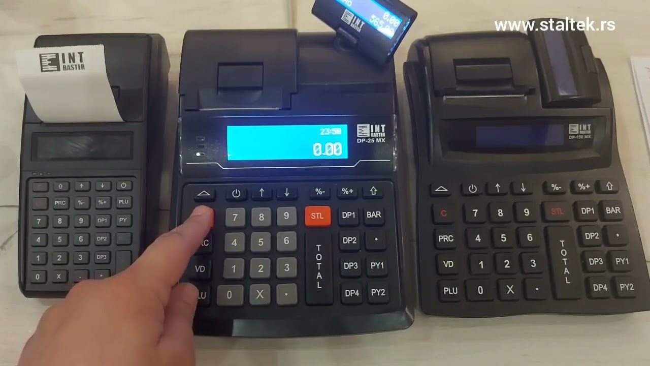 Uputstvo za upotrebu kase Int Raster