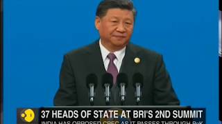 Chinese President Xi Jinping delivers a keynote speech at opening of Belt and Road forum