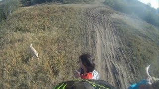 Girl gets smashed by dirt bike FULL VIDEO by  Ryan Bacheldor | Kx125Dude | FMX | GoPro freestyle