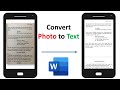 How to Convert Image to Word Document