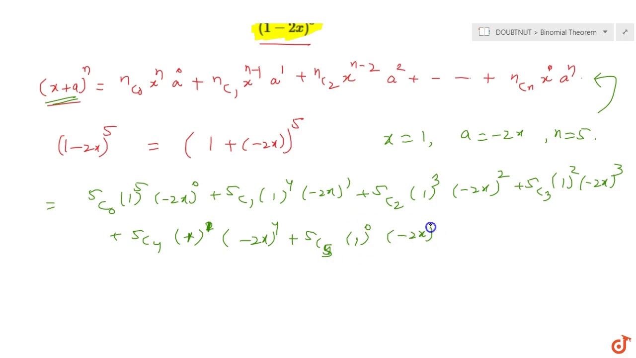 BINOMIAL THEOREM NCERT CLASS 11 CHAPTER 8 EXERCISE 8.1 QUESTION - 1 ...
