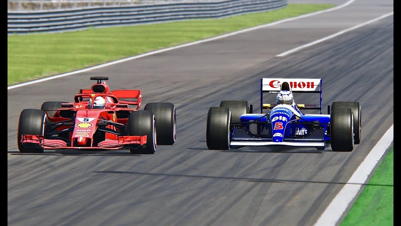 Ferrari F1 18 Vs Williams F1 1991 Monza Youtube