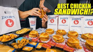 DESTROYING 10 OF ZAXBY'S SIGNATURE CHICKEN SANDWICHES | IS THIS THE BEST CHICKEN SANDWICH NOW?