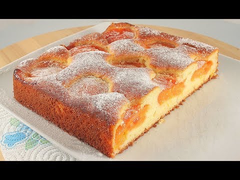 Видео рецепт Бисквит с абрикосами