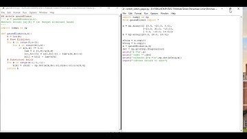 Penyelesaian Solusi Persamaan Linier menggunakan Metode Eliminasi Gauss (Python)