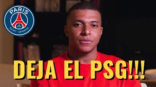 Kylian Mbappé anuncia que deja el PSG Y NO MENCIONA a Al Khelaifi !!!